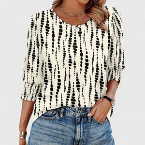 Solara | Elegant Smocked Top Aurevea Atelier