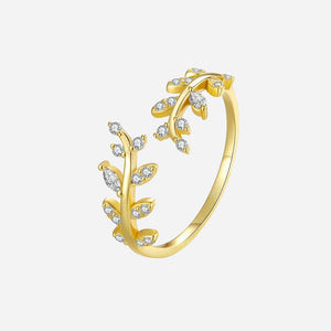 Kaelirisse | Zirconia Ring 18K Gold Aurevea Atelier