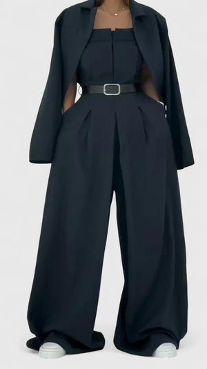 Anne | Elegant Jumpsuit Set with Blazer Aurevea Atelier