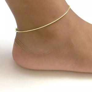 Shanileigh | Pink Anklet 18K Gold Aurevea Atelier