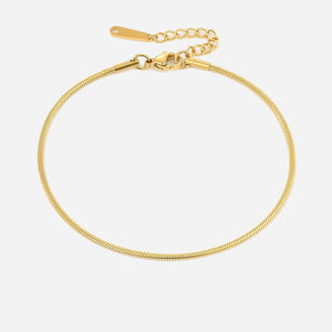 Shanileigh | Pink Anklet 18K Gold Aurevea Atelier