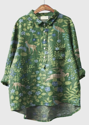 Kate™ | Vintage Floral Blouse Aurevea Atelier