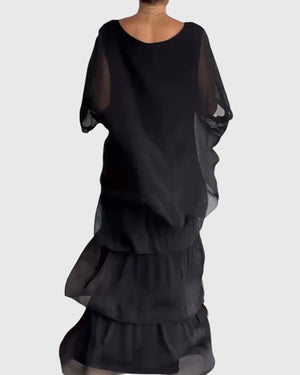 Susan™ | Long and Flowing Elegant Dress Aurevea Atelier