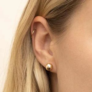 Soravelle | Round Earrings 18K Gold Aurevea Atelier