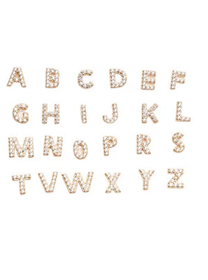 Mikhaela | Letter Earrings 18k Gold Aurevea Atelier