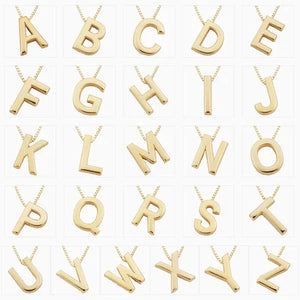 Enzhalynne | Necklace with Initials 18K Gold Aurevea Atelier