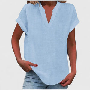 Xavinah | Comfortable V-Neck Blouse Aurevea Atelier