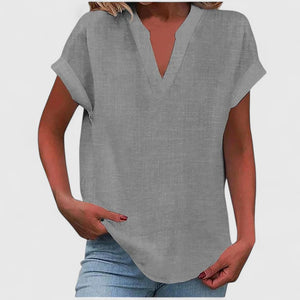 Xavinah | Comfortable V-Neck Blouse Aurevea Atelier