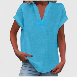 Xavinah | Comfortable V-Neck Blouse Aurevea Atelier