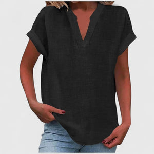 Xavinah | Comfortable V-Neck Blouse Aurevea Atelier