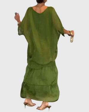 Susan™ | Long and Flowing Elegant Dress Aurevea Atelier