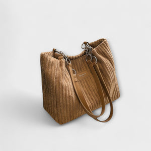 Olivia - Soft Cord Shoulder Bag Aurevea Atelier