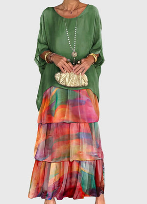 Susan™ | Long and Flowing Elegant Dress Aurevea Atelier