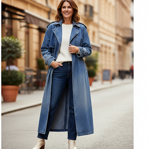 Coach Denim Coat — Bestseller Aurevea Atelier