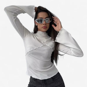 Arminda | Comfortable Long Sleeve Top Aurevea Atelier