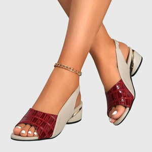 Whitney™ | Elegant Leather Sandals Aurevea Atelier