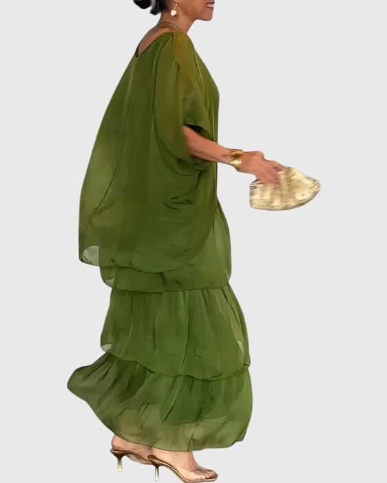 Susan™ | Long and Flowing Elegant Dress Aurevea Atelier