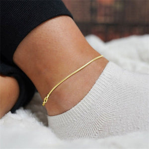 Shanileigh | Pink Anklet 18K Gold Aurevea Atelier