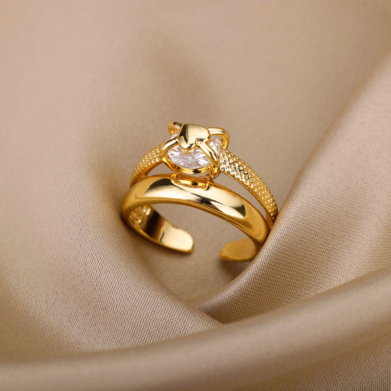 Melaniquee | Ring 18K Gold Aurevea Atelier
