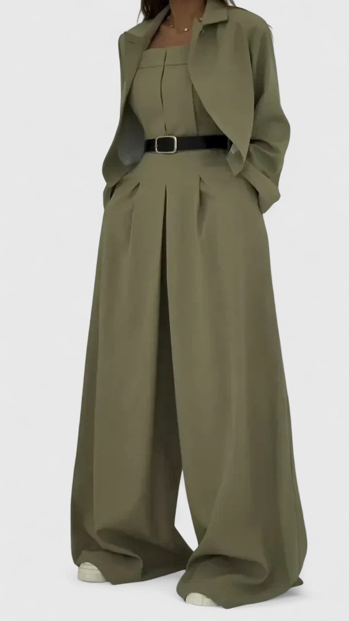 Anne | Elegant Jumpsuit Set with Blazer Aurevea Atelier