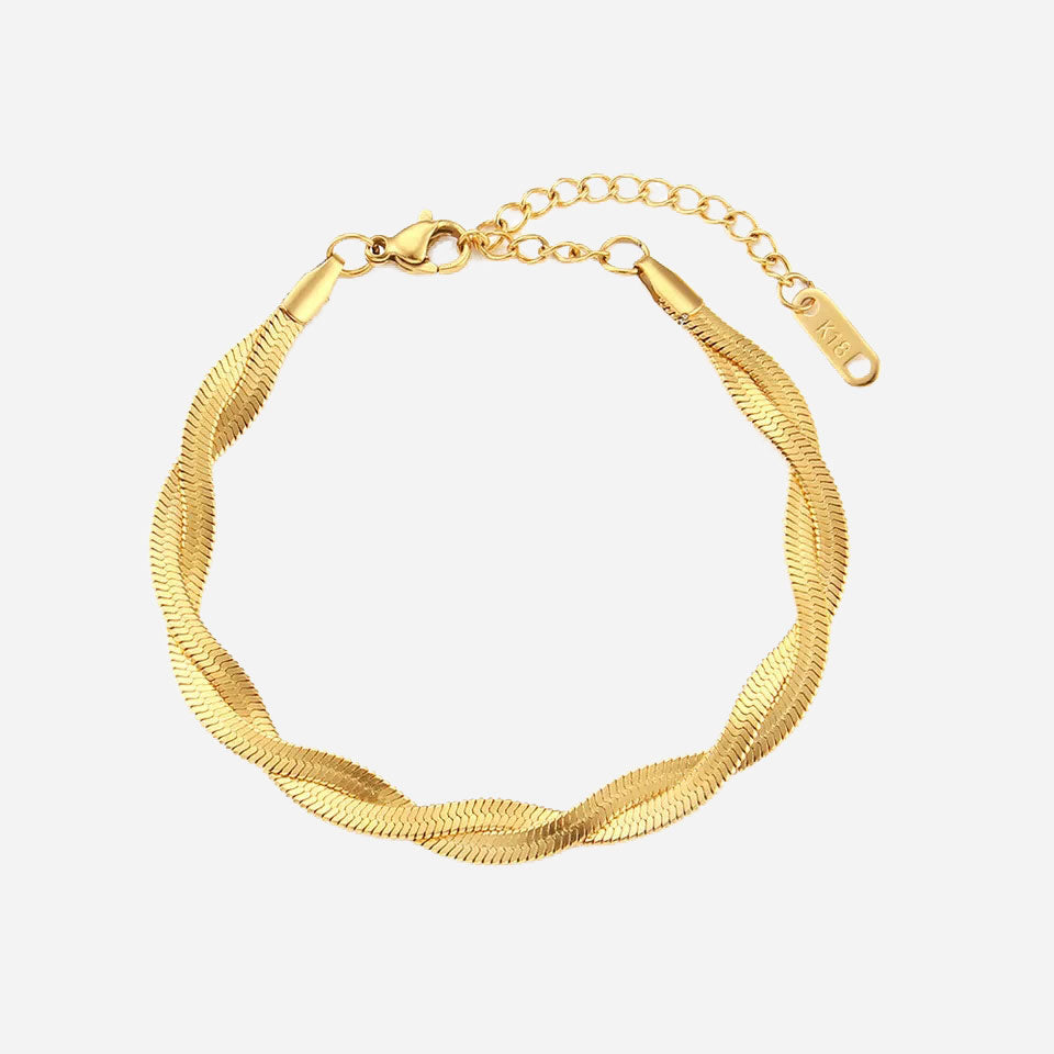 Madiorelle | Twisted Armband 18K Gold Aurevea Atelier