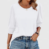 Solara | Elegant Smocked Top Aurevea Atelier