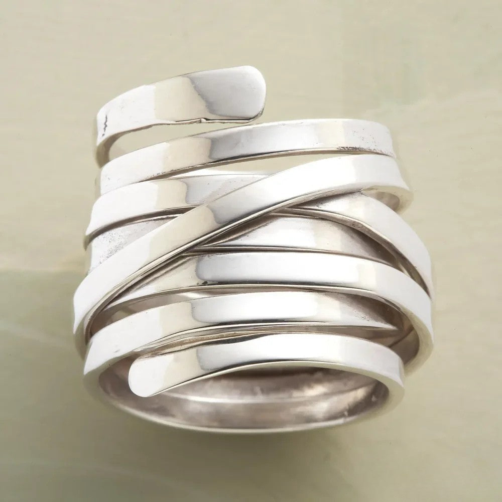 Antique Thick Layer Silver Ring Aurevea Atelier