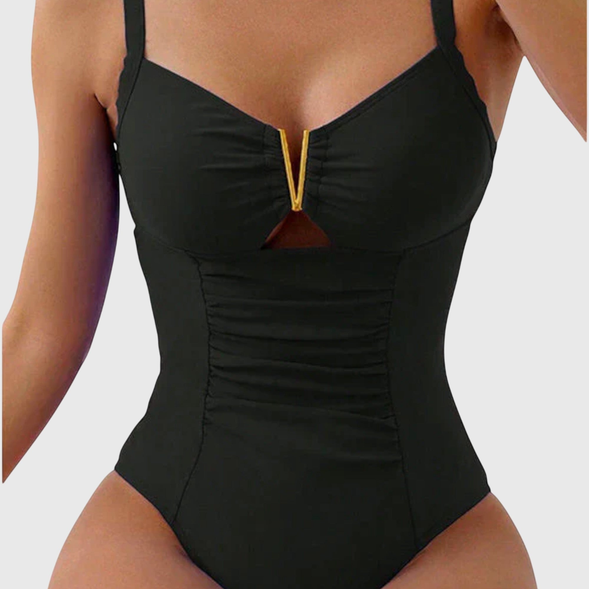 Cinzia - Swimsuit with V-Neck Aurevea Atelier