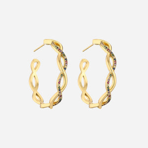 Julenyssa | Wave Earrings 18K Gold Aurevea Atelier