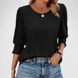 Solara | Elegant Smocked Top Aurevea Atelier