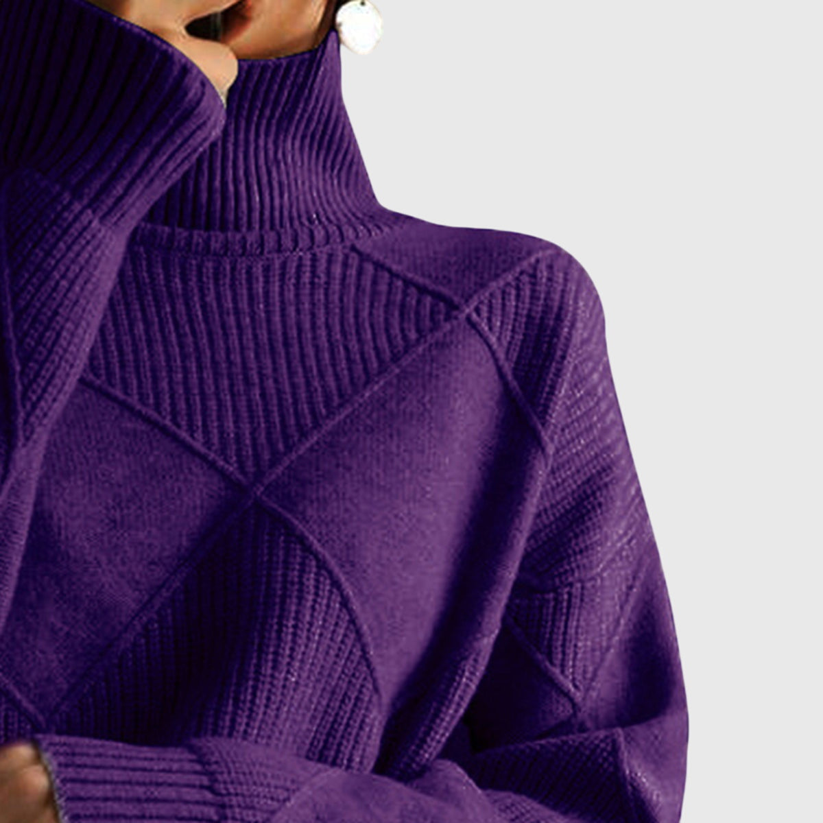 Angela™ - Turtleneck Sweater Aurevea Atelier