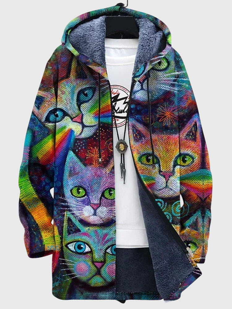 Anna™ - Jacket with artistic print Aurevea Atelier