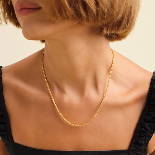 Mikalynne | Rope Chain 18K Gold Aurevea Atelier