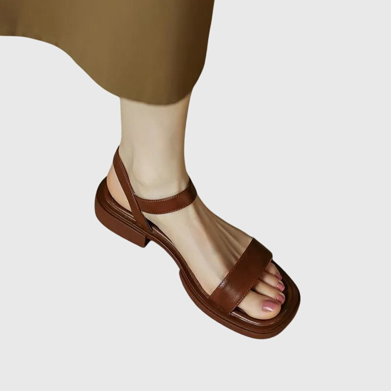 Celestia™ | Orthopedic Leather Sandals Aurevea Atelier