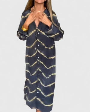 Amelie™ | Elegant Boho Striped Maxi Dress Aurevea Atelier