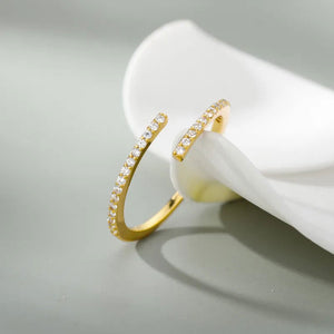 Eliandrea | Classic Zirconia Ring 18K Gold Aurevea Atelier