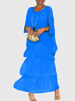 Susan™ | Long and Flowing Elegant Dress Aurevea Atelier