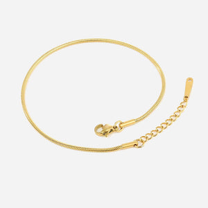 Shanileigh | Pink Anklet 18K Gold Aurevea Atelier
