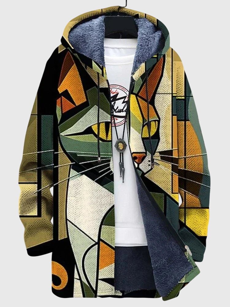 Anna™ - Jacket with artistic print Aurevea Atelier