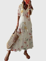 Amalia™ | Boho Vintage Summer Dress Aurevea Atelier