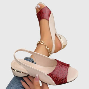 Whitney™ | Elegant Leather Sandals Aurevea Atelier