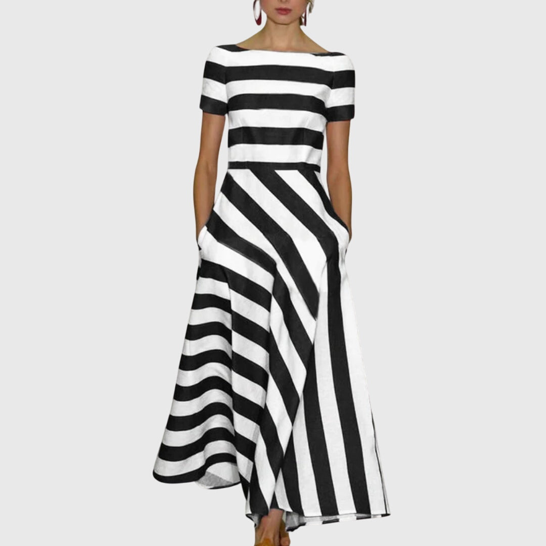 Carly™ - Striped Dress Aurevea Atelier