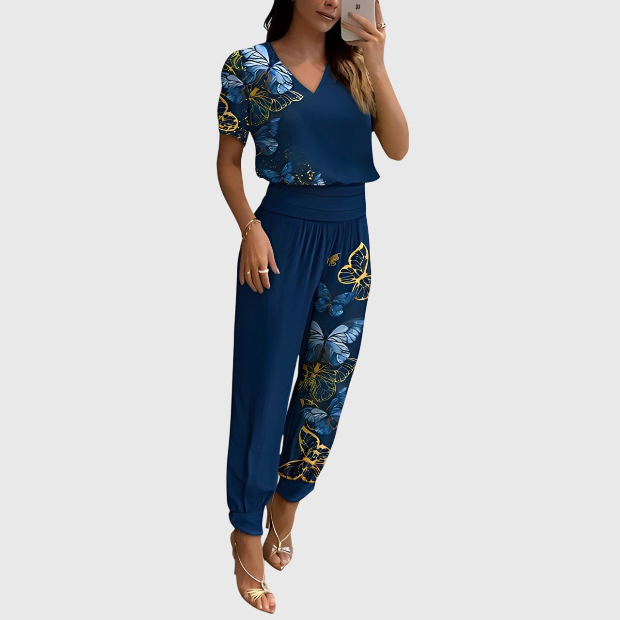 Jennifer™ | Stylish Blouse and Pants Set Aurevea Atelier