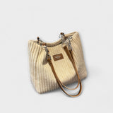 Olivia - Soft Cord Shoulder Bag Aurevea Atelier