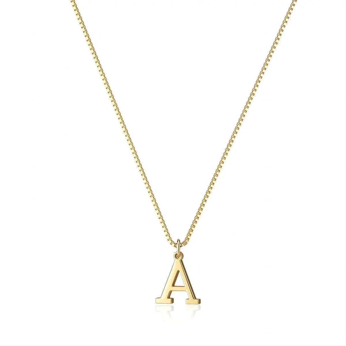 Enzhalynne | Necklace with Initials 18K Gold Aurevea Atelier