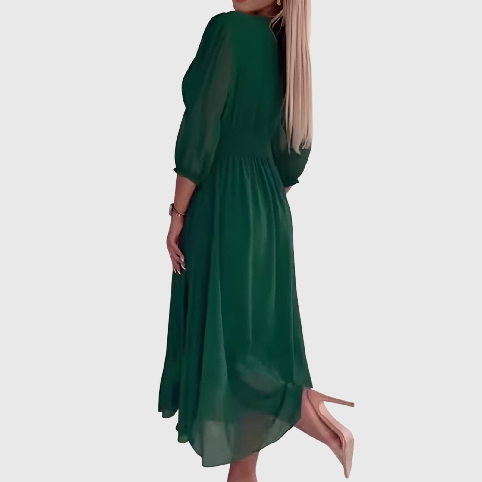 Chloe™ | Lightweight Silky Chiffon Dress Aurevea Atelier
