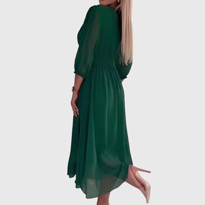 Chloe™ | Lightweight Silky Chiffon Dress Aurevea Atelier
