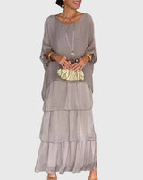 Susan™ | Long and Flowing Elegant Dress Aurevea Atelier