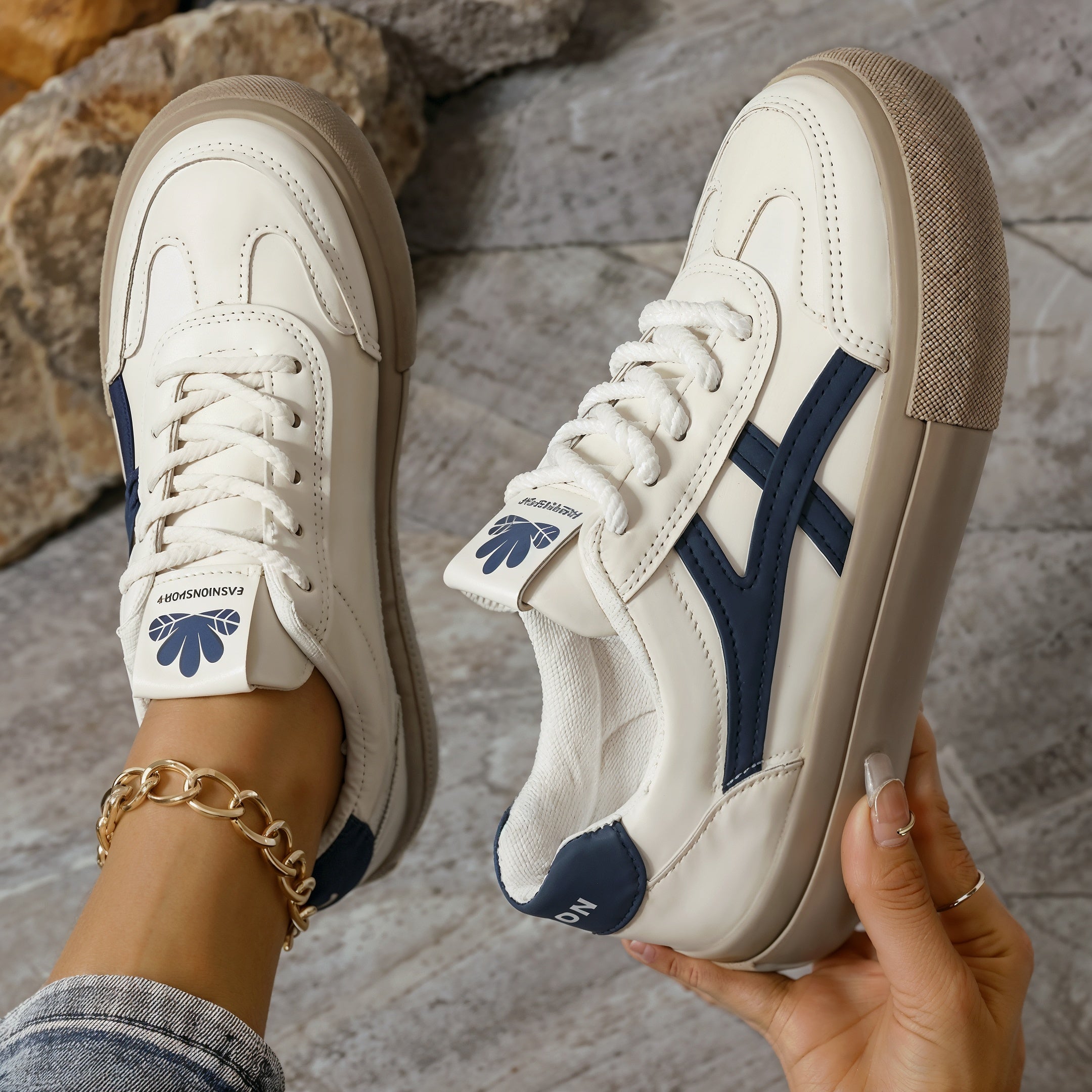 Claudia – Niezwykle Wygodne Ortopedyczne Sneakersy Damskie z Amortyzującą Podeszwą