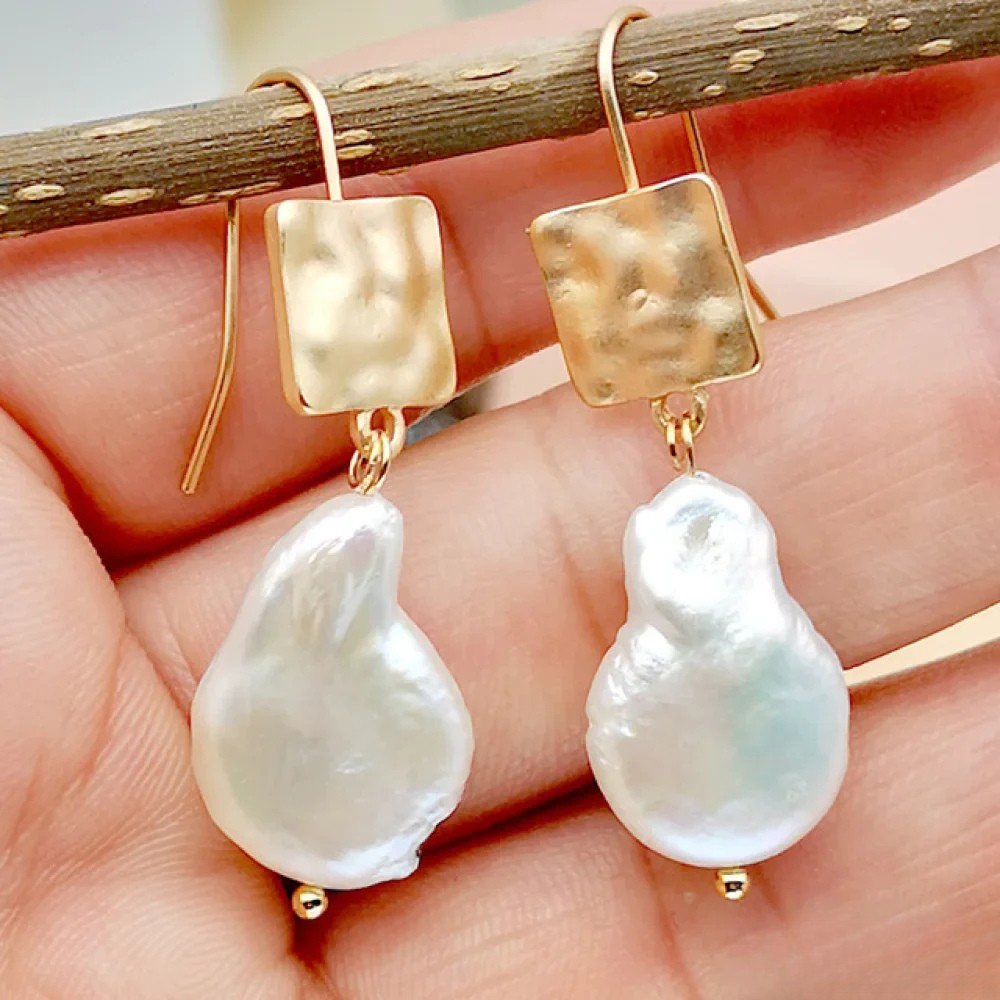 Antique Freshwater Pearl Earrings Aurevea Atelier